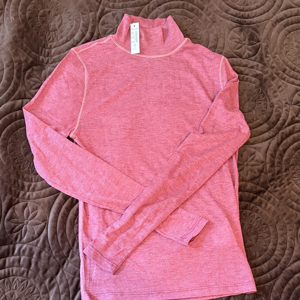 Madewell Rose Long Sleeve Top, xs